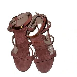 Chloe Brown Suede Women Sandal Heels‎ Size 36